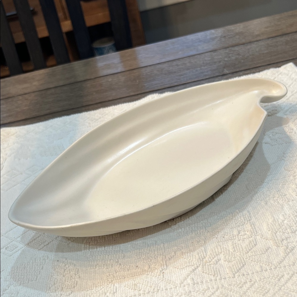 Terrace Ceramics Elegant Cream Ceramic Serving Dish #6229 USA